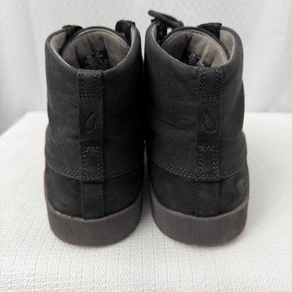 OluKai Molina Boots Men\'s 13 M Black Leather Ankle Chukka Lace Up main image 9